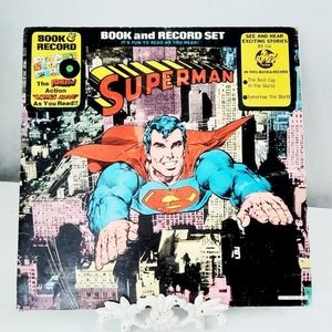 ***HOST PICK*** Vintage vinyl DC Superman LP with book
